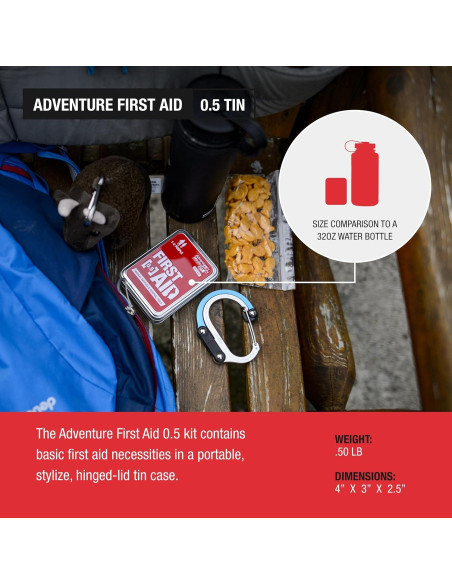 Kit de Primeros Auxilios de Aventura Medical - Lata 0.5 Roja (2 Unidades)