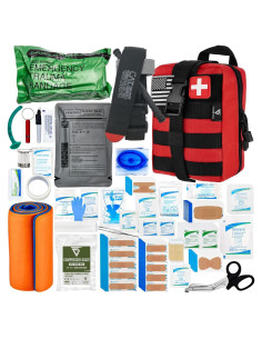 Kit de Primeros Auxilios Avanzado CareTac 175 Piezas Rojo