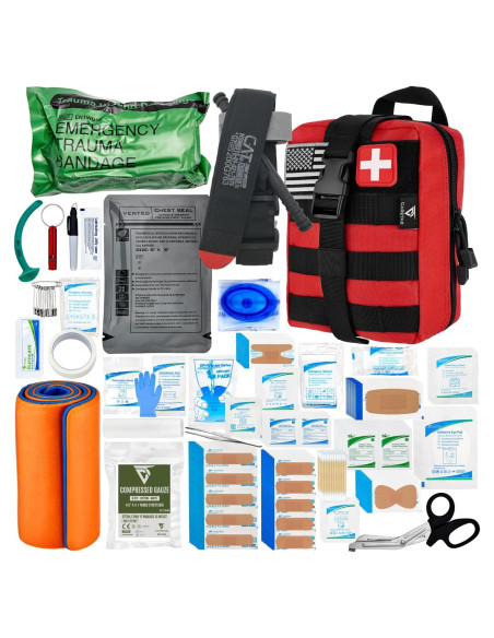 Kit de Primeros Auxilios Avanzado CareTac 175 Piezas Rojo