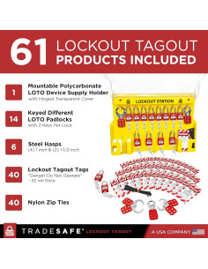 Estación de Bloqueo y Etiquetado TRADESAFE XL - Kit de 14 Candados 2