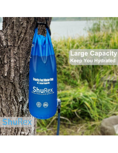 Bolsa de Agua por Gravedad ShuRex 6L Libre de BPA Plegable 2