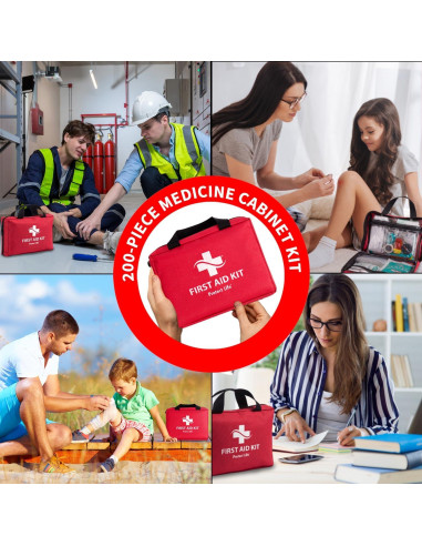 Kit de Primeros Auxilios 200 Piezas Protect Life para Camping