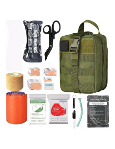 Kit de Primeros Auxilios Táctico Fozagoi 21.88x16.68cm Verde