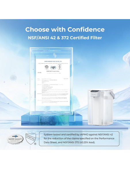 Jarra de Filtro de Agua Eléctrica Waterdrop para Cloramina