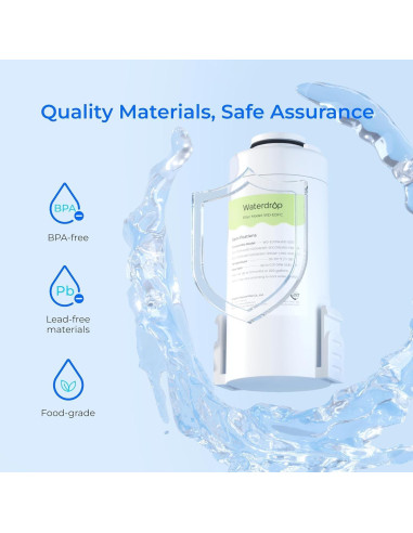 Jarra de Filtro de Agua Eléctrica Waterdrop para Cloramina