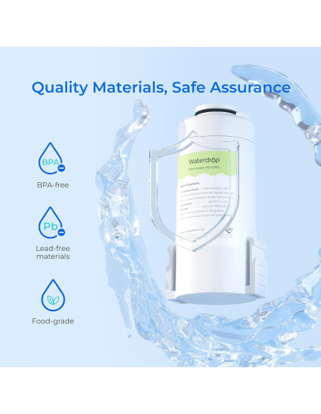 Jarra de Filtro de Agua Eléctrica Waterdrop para Cloramina