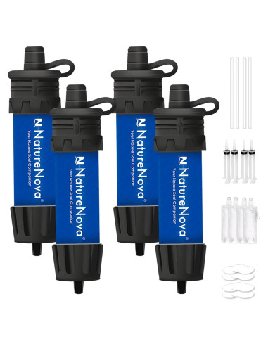Filtro de Agua Mini NatureNova Portátil 4 Unidades 51.7g