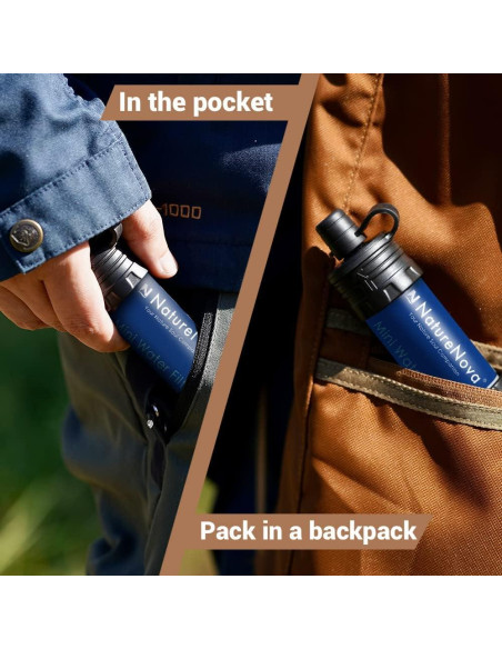 Filtro de Agua Mini NatureNova Portátil 4 Unidades 51.7g Filtro de Agua Mini NatureNova Portátil 4 Unidades 51.7g