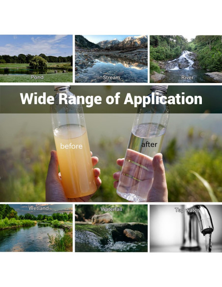 Filtro de Agua Mini NatureNova Portátil 4 Unidades 51.7g Filtro de Agua Mini NatureNova Portátil 4 Unidades 51.7g