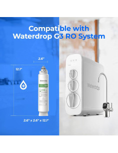 Filtro de Agua Waterdrop WD-G3-CB, Compatible con WD-G3-W 2