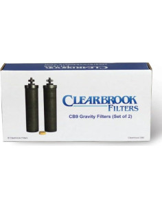 Filtros de Agua Gravity-Fed Clearbrook CB9 de 23 cm - Juego de 2 2