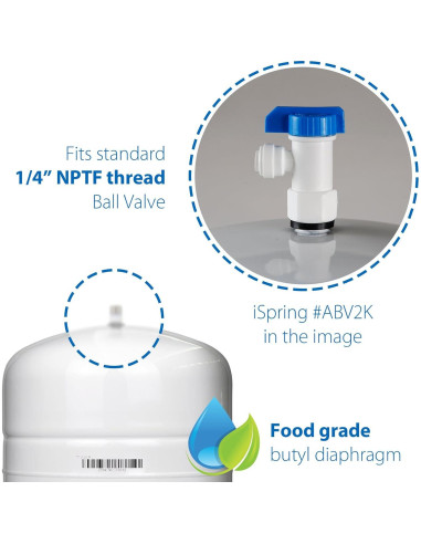 Tanque de Almacenamiento Presurizado iSpring T32M 12.09L