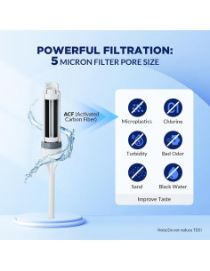 Botella de Agua Filtrada Membrane Solutions C3 32oz Acero Inoxidable 2