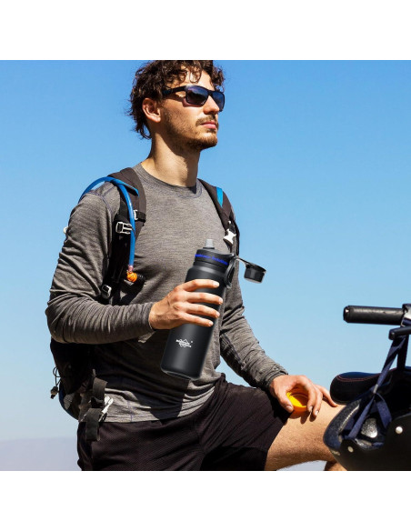 Botella de Agua Filtrada Membrane Solutions C3 32oz Acero Inoxidable