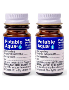 Tabletas de Purificación de Agua Potable Aqua - 100 Tabletass