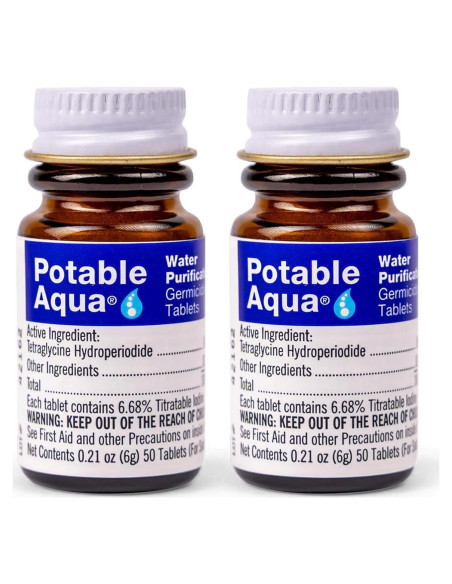 Tabletas de Purificación de Agua Potable Aqua - 100 Tabletass