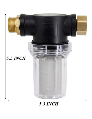 Filtro de Manguera de Jardín Twinkle Star 3/4" con Malla 100 y 40