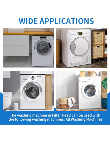 Filtro de Agua para Lavadora LVFEITIN 85470 Aluminio 1 Unidad