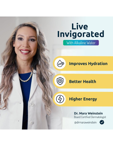 Jarra de Filtro de Agua Alcalina Invigorated Living 1.8L