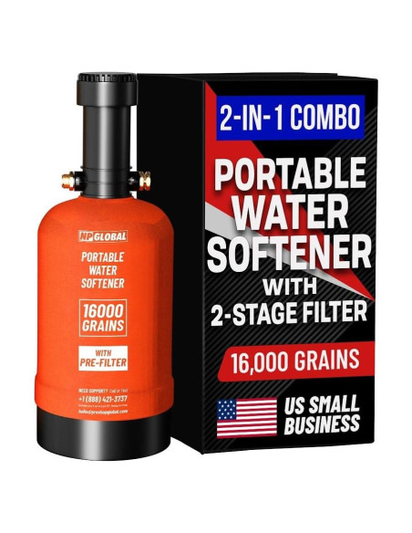 Ablandador de Agua Portátil NPGLOBAL WS-8000 - 16,000 Granos