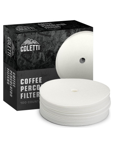 Filtros de café COLETTI Bozeman - Disco Sintético 9.53 cm - 100 Unidades