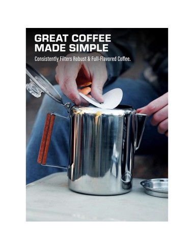 Filtros de café COLETTI Bozeman - Disco Sintético 9.53 cm - 100 Unidades