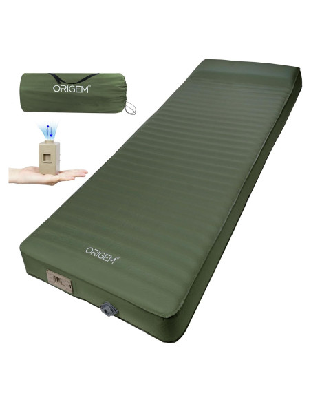 Colchoneta Autoinflable Origem 10CM con Bomba - Verde