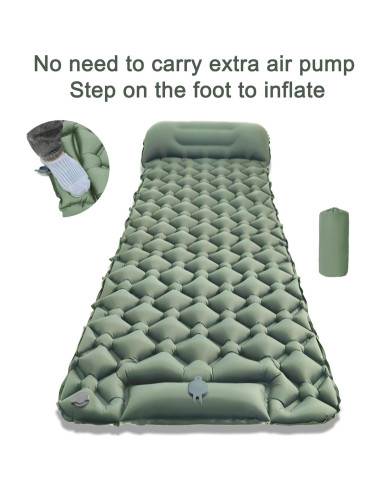 Colchón Inflable Monaker B5101 - Camping Individual 190x60cm