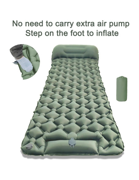 Colchón Inflable Monaker B5101 - Camping Individual 190x60cm