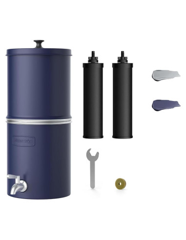 Filtro de Agua por Gravedad Waterdrop 8.5L Acero Inoxidable