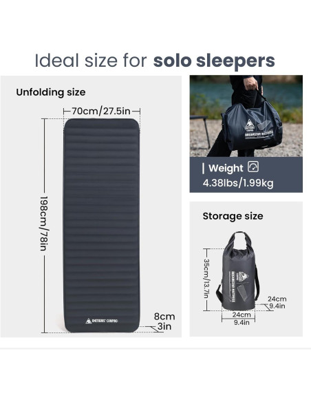 Colchón de Aire Individual OneTigris Dreamstar 198x60cm