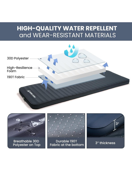 Colchón de Aire Individual OneTigris Dreamstar 198x60cm