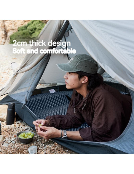 Colchoneta Ultraligera AMBIHIKE 200x65cm Impermeable Camping