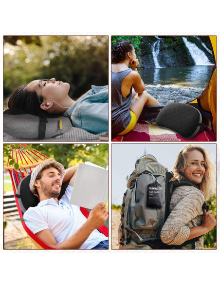 Almohada Inflable de Camping TREKOLOGY Deluxe 40.5x28 cm