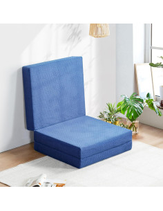 Colchón Plegable Olee Sleep Espuma Viscoelástica 10 cm Azul 2