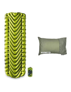 Colchón Inflable Klymit Static V2 + Almohada Drift Verde