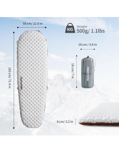 Colchón Inflable Ultraligero Naturehike R5.8 8.1cm Camping 2