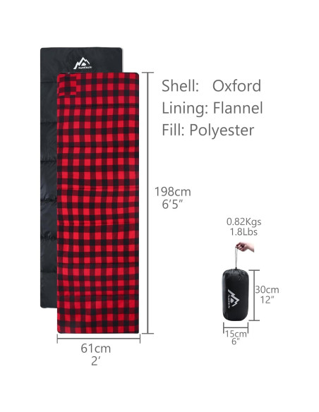 Saco de Dormir Calefaccionado Mantuole 198x61cm 5 Zonas USB