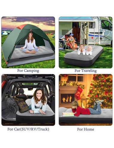 Colchón de Aire SAYGOGO para Camping 198.8x85.1 cm Plegable