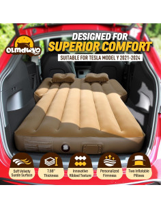 Colchón de Aire Autoinflable OLMDWVO para Tesla Model Y 2020-2024 2