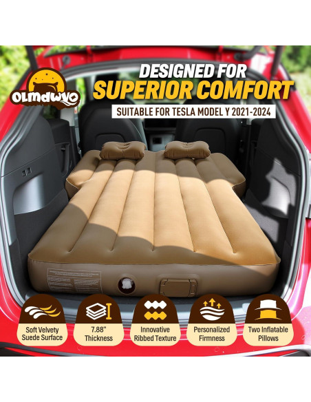 Colchón de Aire Autoinflable OLMDWVO para Tesla Model Y 2020-2024