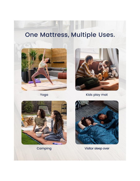 Colchón Futón Japonés ZonLi Queen 203x152cm 100% Algodón