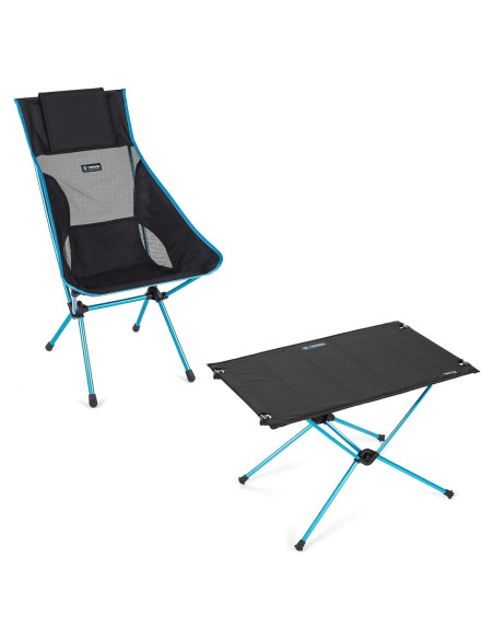 Silla Helinox Sunset Plegable y Mesa One Hard Top Camping