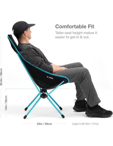 Silla Helinox Sunset Plegable y Mesa One Hard Top Camping