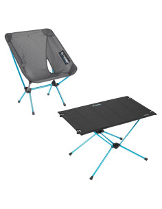 Silla Helinox Cero Ultraligera y Mesa Uno Plegable
