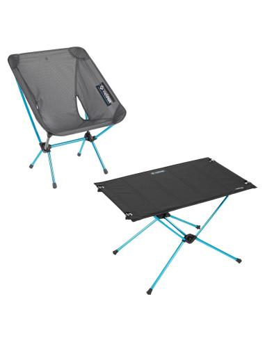 Silla Helinox Cero Ultraligera y Mesa Uno Plegable