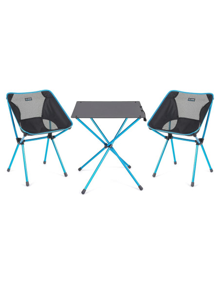 Conjunto Mesa y Sillas de Camping Helinox - Plegable y Portátil