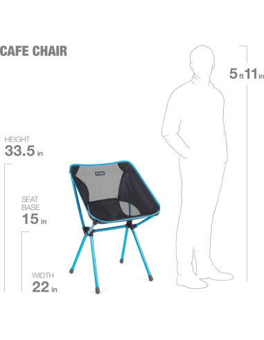 Conjunto Mesa y Sillas de Camping Helinox - Plegable y Portátil