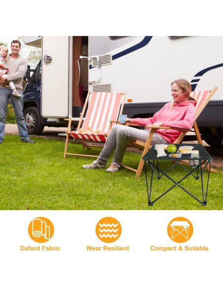 Mesa Plegable de Camping TeqHome 2022 - 45.72x45.72cm, 20kg Mesa Plegable de Camping TeqHome 2022 - 45.72x45.72cm, 20kg