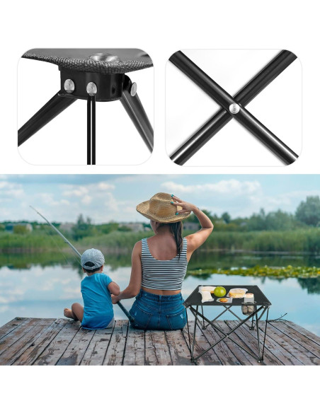 Mesa Plegable de Camping TeqHome 2022 - 45.72x45.72cm, 20kg Mesa Plegable de Camping TeqHome 2022 - 45.72x45.72cm, 20kg